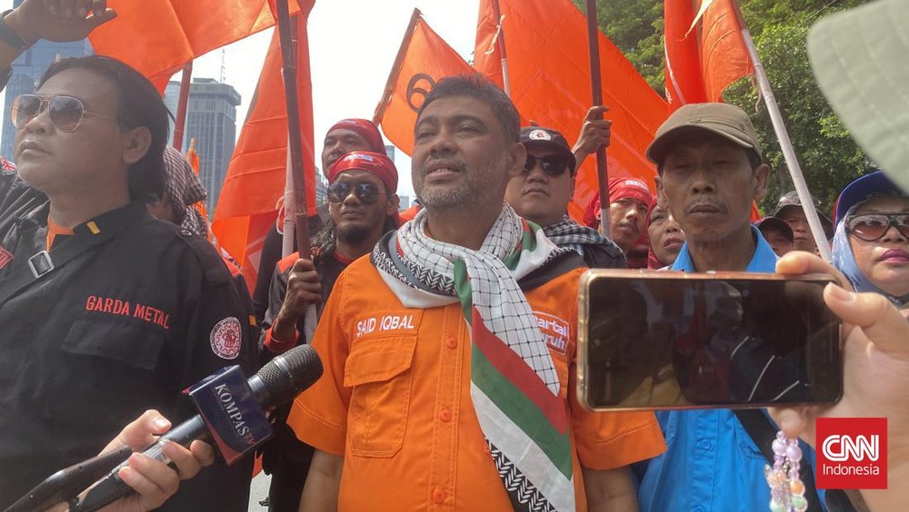Buruh Urungkan Demo di Istana, Fokus Gedung DPR